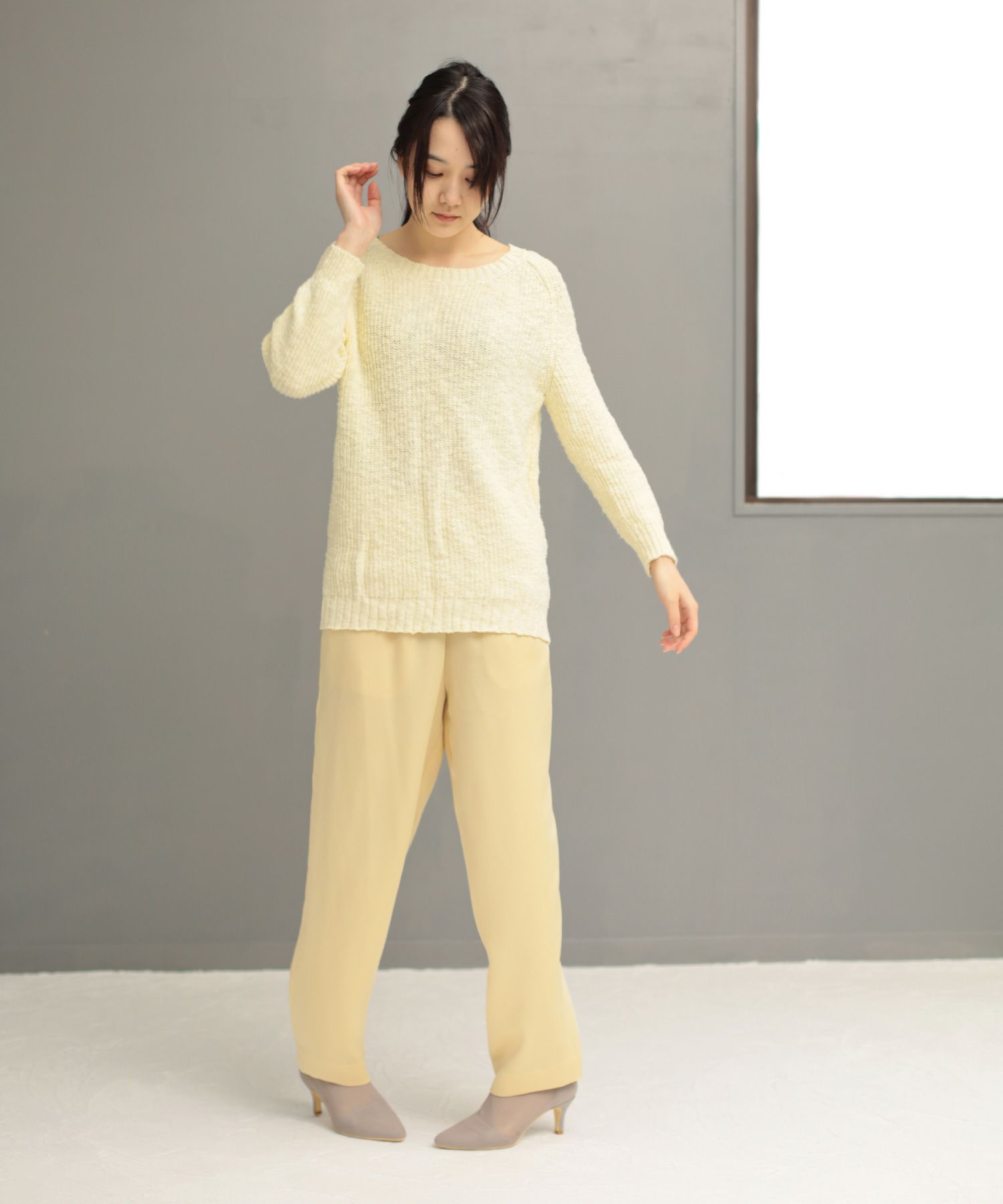 削れないヒールゴム使用！シースルーメッシュのピンヒールカバードパンプス