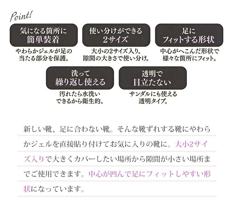 インソール 中敷 中敷き レディース パンプス サンダル ミュール 部分 調整 大 小 衝撃吸収 ジェル マシュマロジェル【返品・交換不可】【4セットまでゆうパケット可】