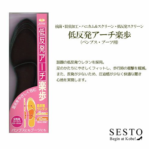 低反発アーチ楽歩/ 抗菌・防臭加工・低反発ウレタン【返品・交換不可】