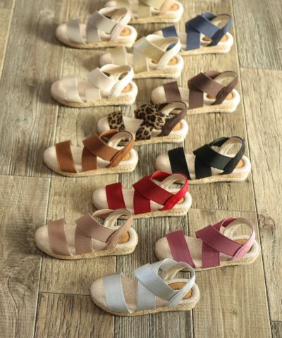 【SESTOキッズ】ママとお揃い！ゴムフィットサンダル