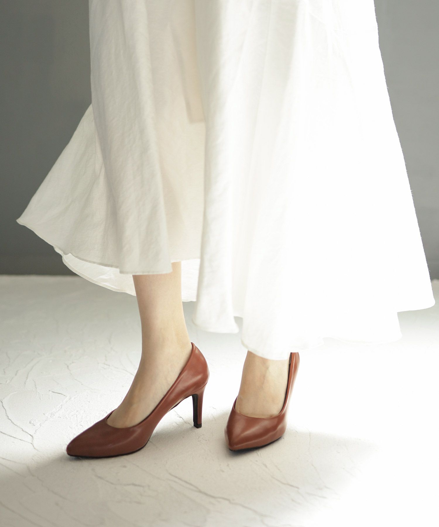 削れないかかとゴム＆高機能クッションの美脚ヒールパンプス 一部6月下旬・7月上旬・8月上旬入荷予定