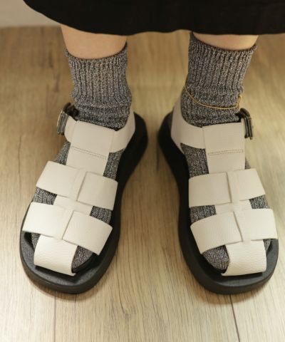 ボリュームソールグルカサンダル▲返品不可