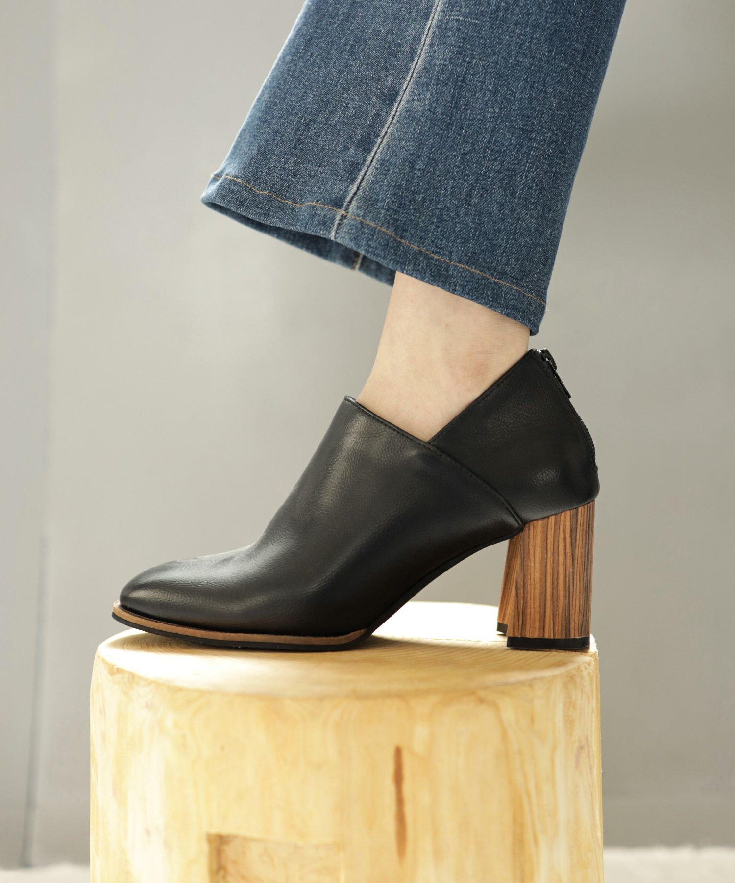 ウッドヒールブーティ 【公式ショップ・ZOZOTOWN・Amazon・ロコンド