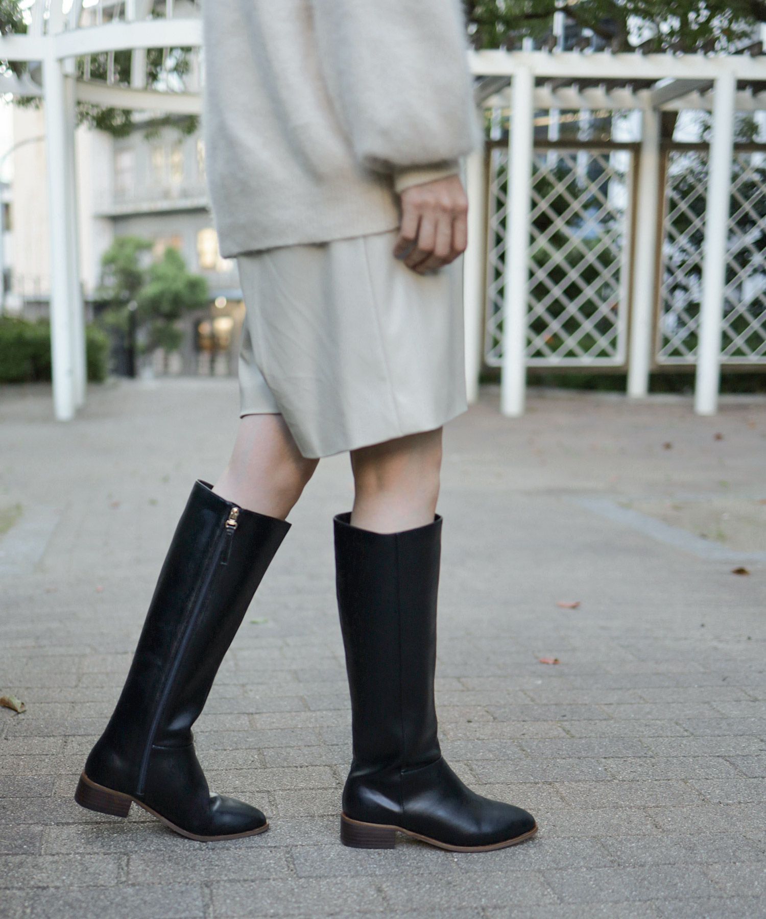 ウッドヒールのジョッパーズロングブーツ△返品不可 | SESTO(セスト