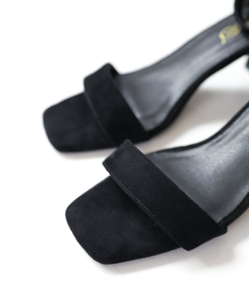 TALANTON ブラック サンダル ヒール ストラップ付き 未使用級 CHARLES & KEITH アンクルストラップ ヒールサンダル （BlackBox