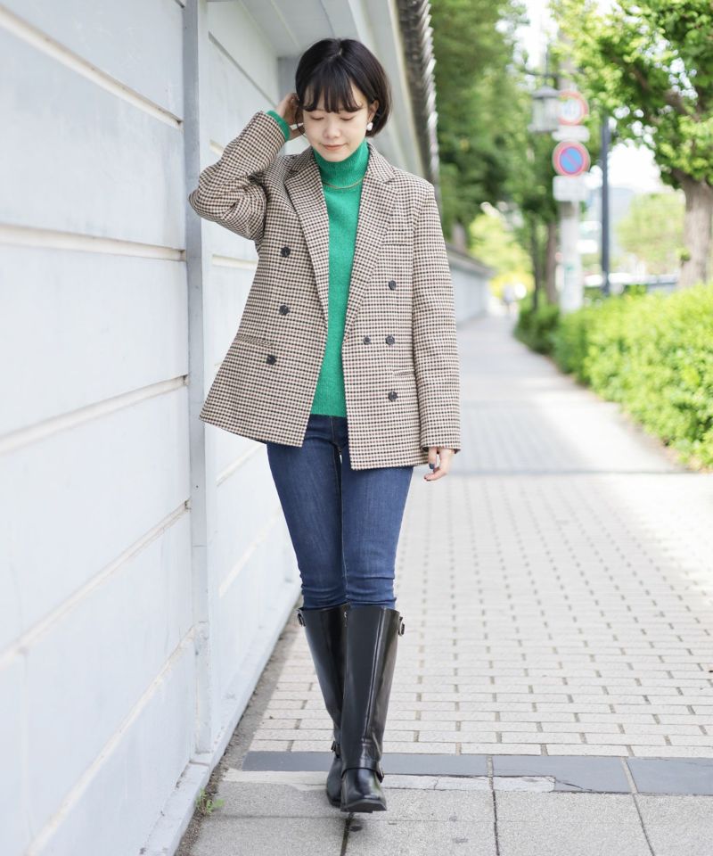 3cmインヒール入り！ベルテッドロングブーツ△返品不可 | SESTO