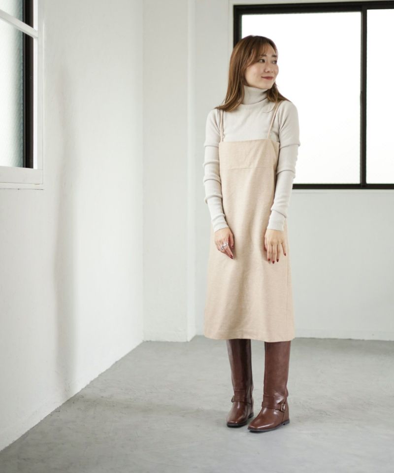 3cmインヒール入り！ベルテッドロングブーツ△返品不可 | SESTO