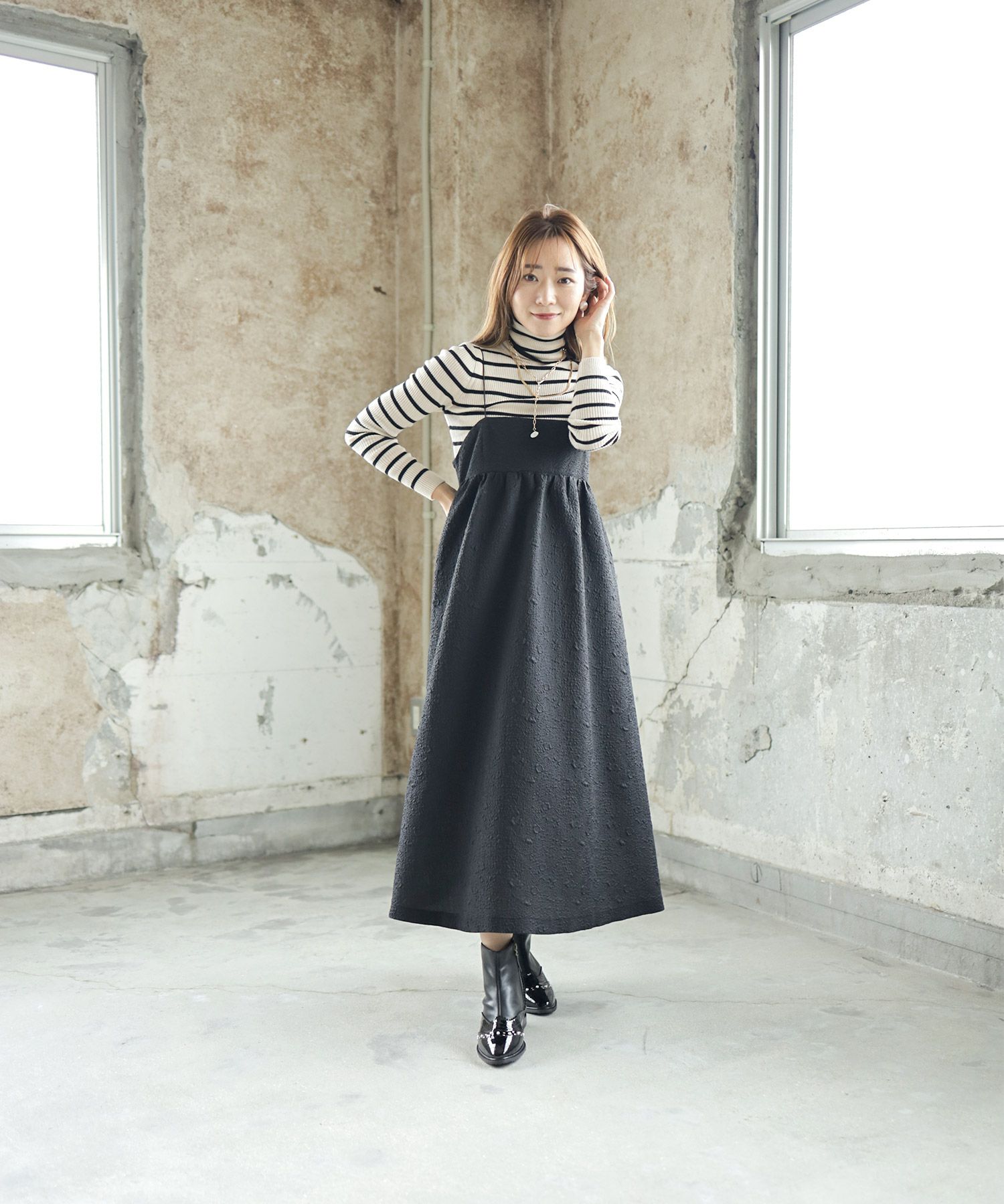 パール×ウイングチップショートブーツ▲返品不可
