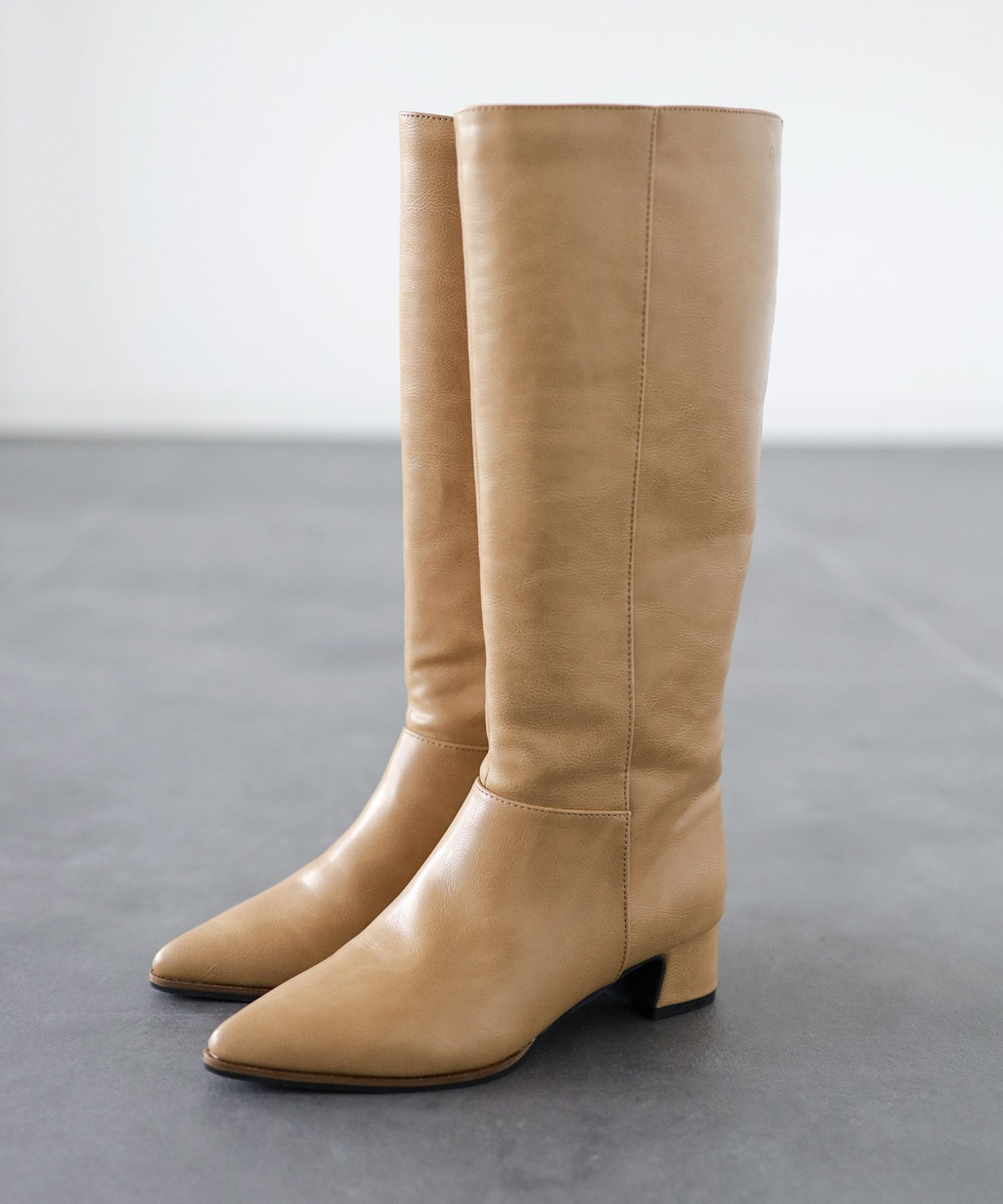 ポインテッドトゥストレートロングブーツ△返品不可 | SESTO(セスト
