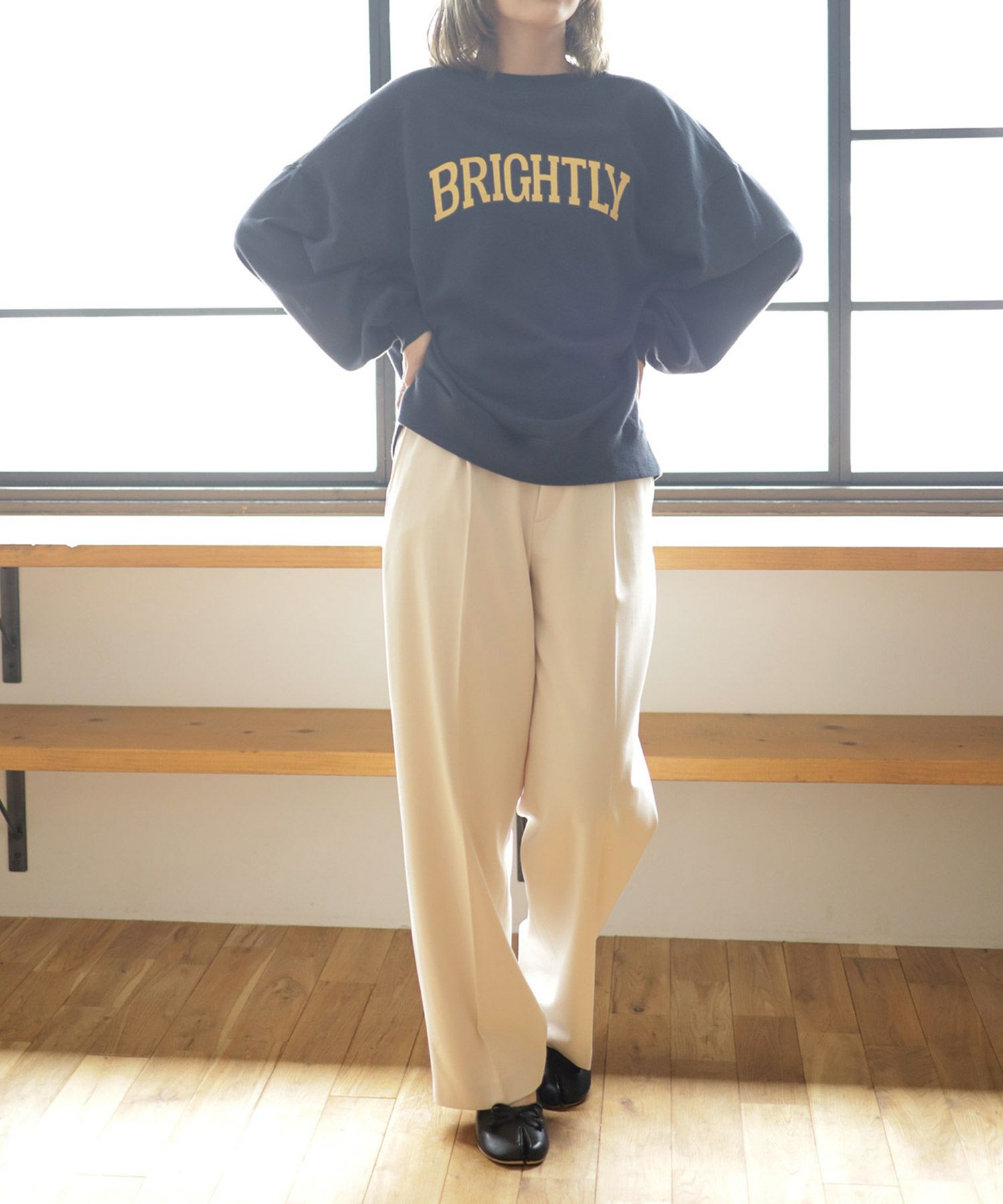 ローヒールタビパンプス