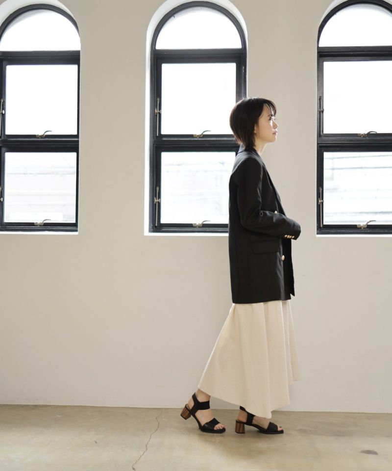 自分の足にフィットする!ゴムフィットチャンキーヒールサンダル 自分の足にフィットする!ゴムフィットチャンキーヒールサンダル