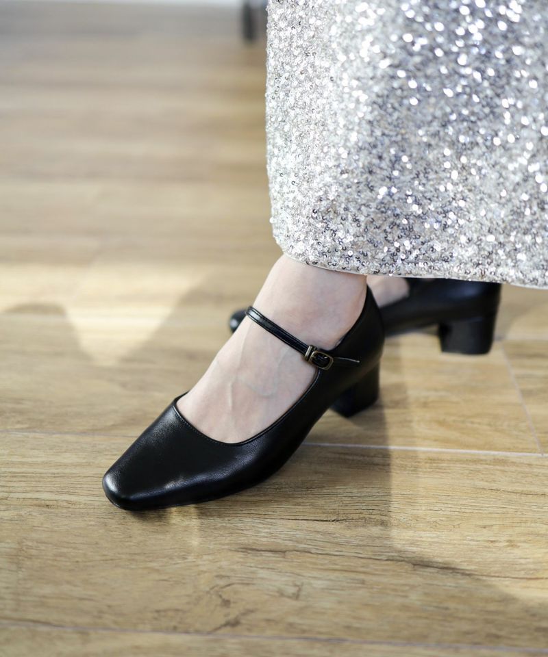 美品 SEZANE 36 メリージェーン ストラップパンプス 黒 箱付/ED80 vanessa04-01.jpg