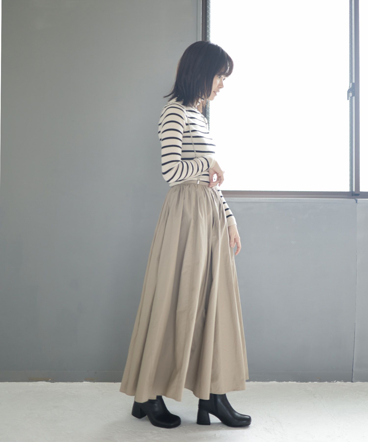 ぷっくりオブリークトゥショートブーツ▲返品不可