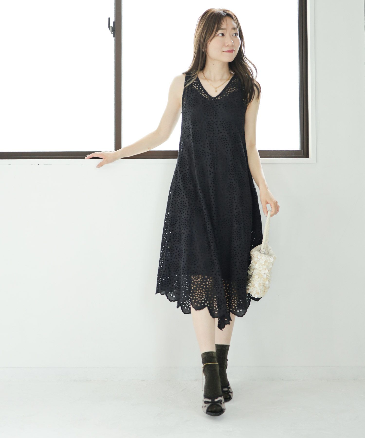 ドットチュールリボンミュールサンダル | SESTO(セスト)|レディース