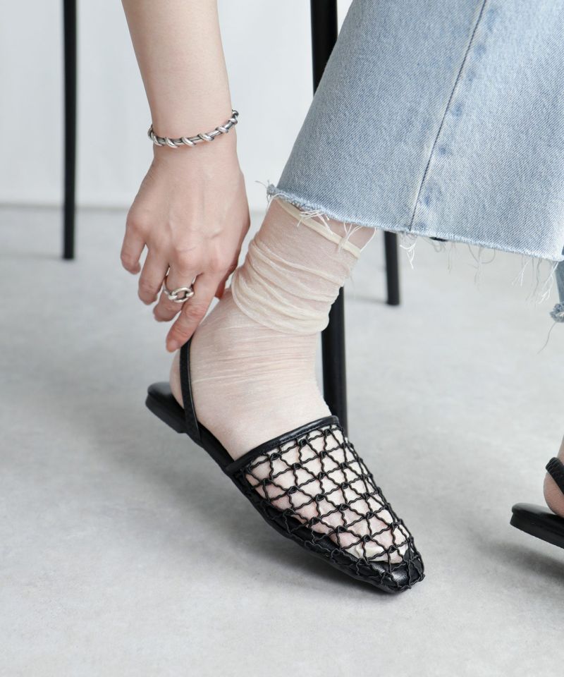 手編みメッシュ2wayフラットサンダル△返品不可 | SESTO(セスト
