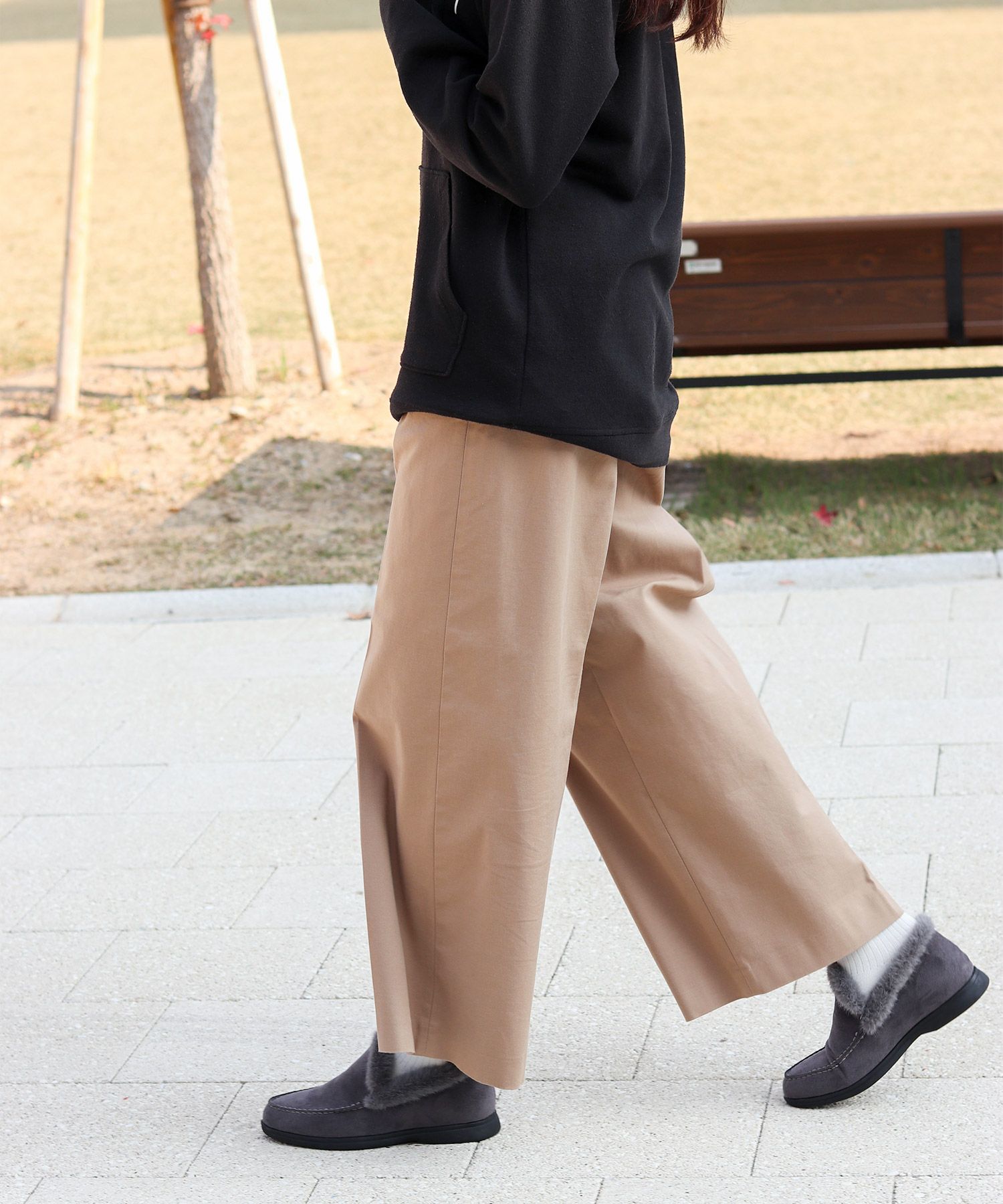 1.2cmシークレットソールあったかボアスリッポンスニーカー